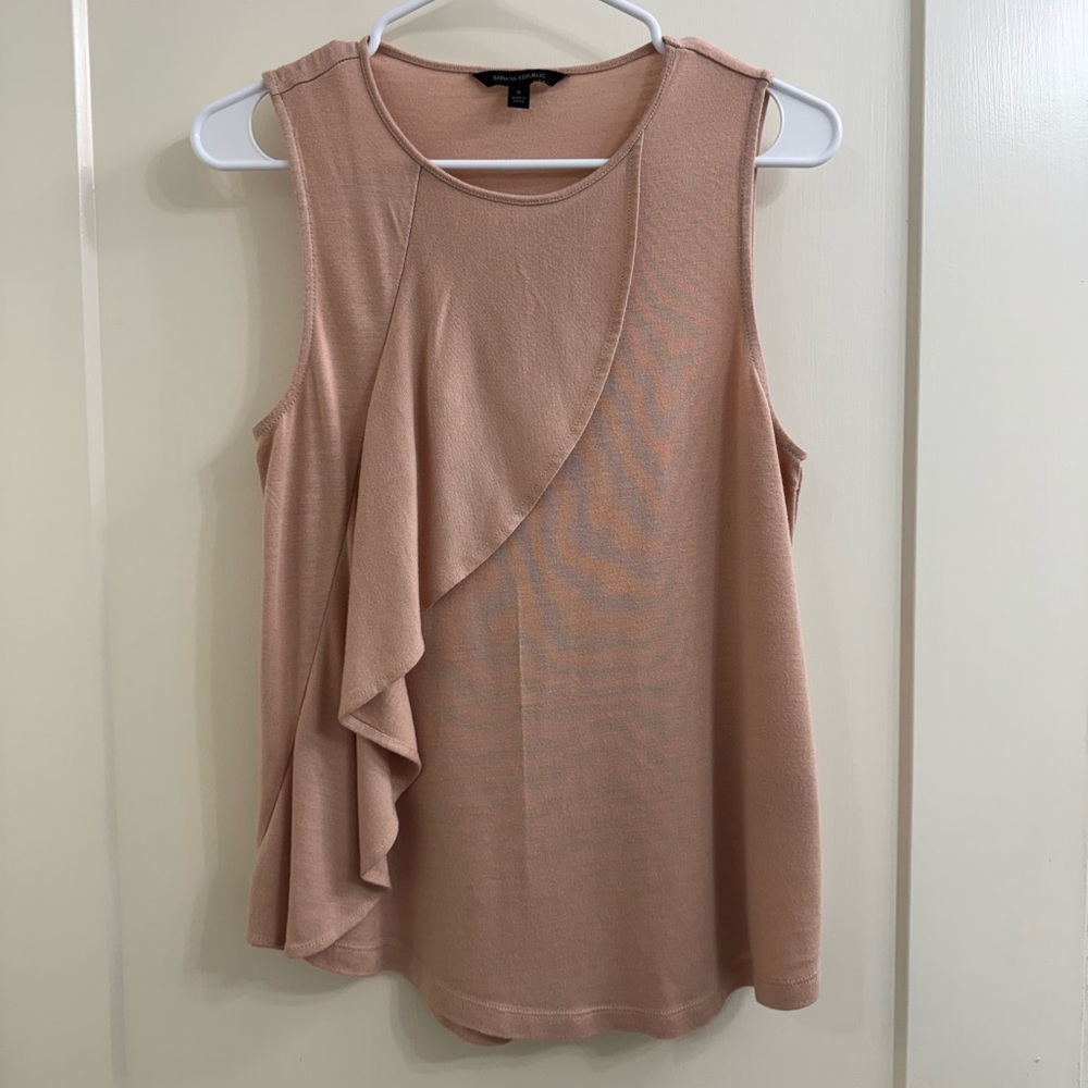 Rose pink sleeveless top
